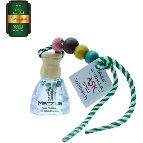 Koku Hanem Toptan Meczub Mix Serisi Çilek & Sakız 10 Adet 10 ml Üçgen Şişe Oto Kokusu Araç Araba Parfümü ürün görseli 1