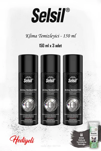 Selsil 3'lü Klima Temizleyici 150 ml, ROSIE ürün görseli 1