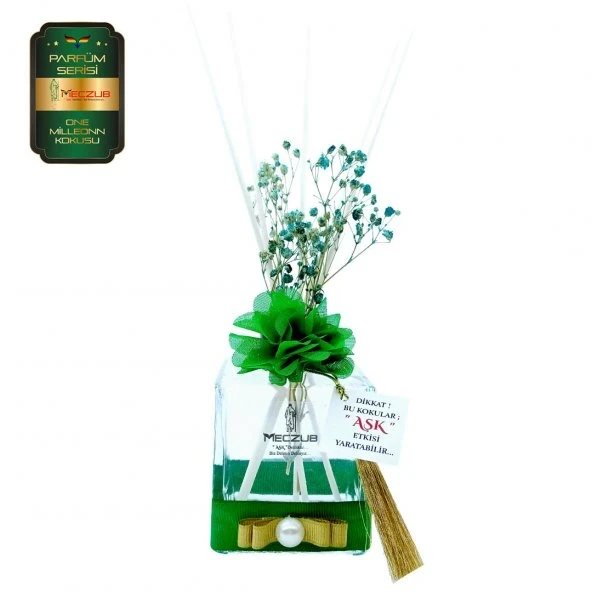Aşk-ı Sermest Toptan Meczub Parfüm Serisi Onee Miilleon Kokulu 3 x 200 ml küp Şişe Bambu Çubuklu Ortam Kokusu Reed Diffuser Oda Kokusu ürün görseli 1
