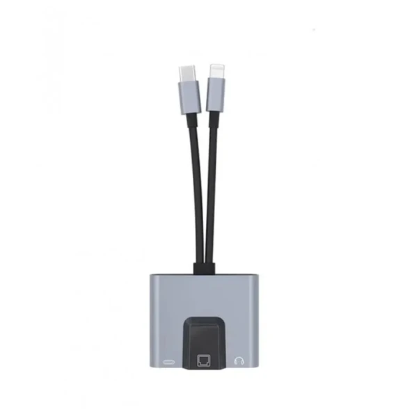 ZR815 Lightning Type-C 3 İn 1 Ethernet Çevirici Aux ürün görseli 1