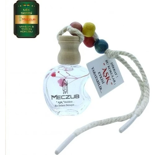 Koku Hanem Toptan Meczub Mix Serisi Vanilya & Tarçın 10 Adet 12 ml Elma Şişe Oto Kokusu Araç Araba Parfümü ürün görseli 1