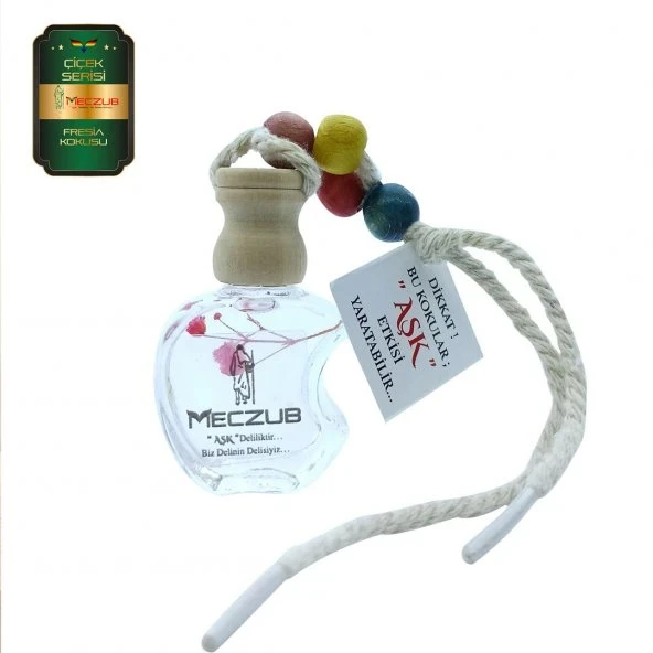 Aşk-ı Sermest Toptan Meczub Çiçek Serisi Fresia Kokulu 10 x 12 ml Elma Şişe Oto Kokusu ürün görseli 1