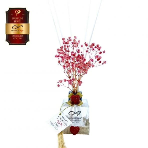 Aşk-ı Sermest Toptan Ölümsüz Aşk Parfüm Serisi Hugoo Boss Kokulu 5 x 60 ml küp Şişe Bambu Çubuklu Ortam Kokusu Reed Diffuser Oda Kokusu ürün görseli 1