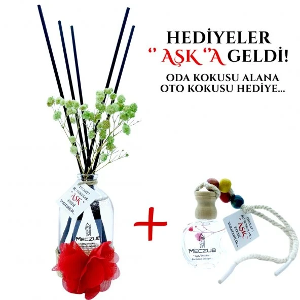 Aşk-ı Sermest Toptan Meczub Aşk Serisi Aşkın Gözyaşları Kokulu 5 x 100 ml Oval Şişe Bambu Çubuklu Ortam Kokusu Reed Diffuser Oda Kokusu ürün görseli 1