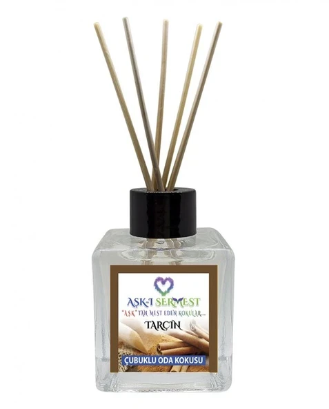 Aşk-ı Sermest Toptan Çikolata&Coconut Aromalı Bambu Çubuklu Oda Kokusu Reed Diffuser Ortam Kokusu Parfüm,  Küp Şişe,  200 mL, 3 Adet ürün görseli 1