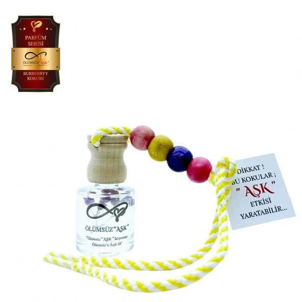 Aşk-ı Sermest Toptan Ölümsüz Aşk Parfüm Serisi Burberryy Kokulu 5 x 8 ml Silindir Şişe Oto Kokusu ürün görseli 1