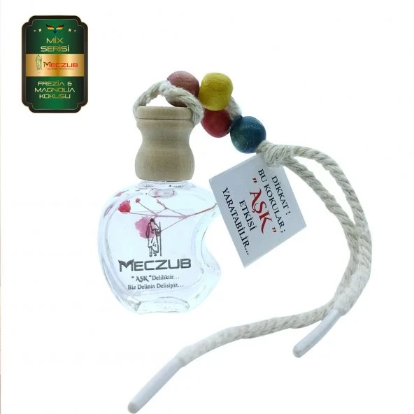 Aşk-ı Sermest Toptan Meczub Mix Serisi Fresia & Magnolia Kokulu 10 x 12 ml Elma Şişe Oto Kokusu ürün görseli 1