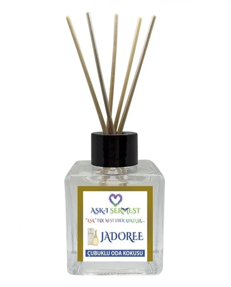 Aşk-ı Sermest Toptan Freesia&Magnolia Aromalı Bambu Çubuklu Oda Kokusu Reed Diffuser Ortam Kokusu Parfüm,  Küp Şişe,  200 mL, 10 Adet ürün görseli 1