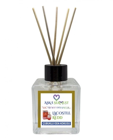 Aşk-ı Sermest Toptan Leylak Aromalı Bambu Çubuklu Oda Kokusu Reed Diffuser Ortam Kokusu Parfüm,  Küp Şişe,  200 mL, 3 Adet ürün görseli 1