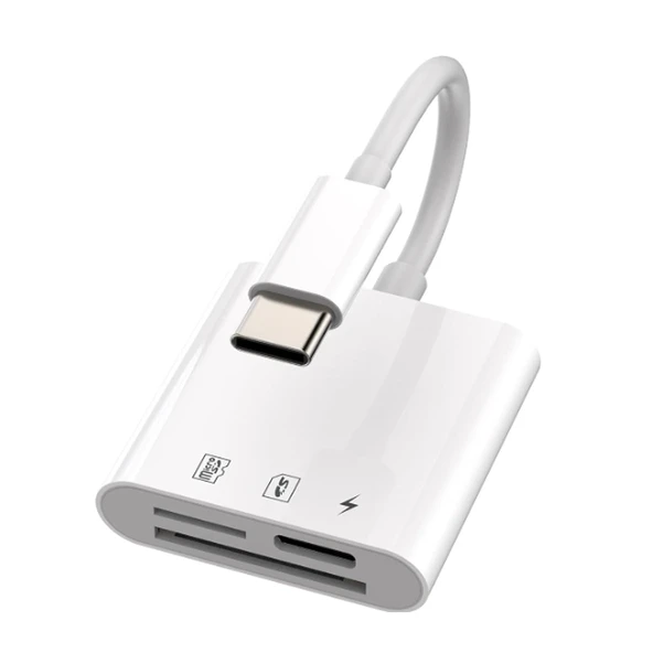 ZR498 Nk-1011Tc Type-C 3 İn 1 Memory Card Reader ürün görseli 1