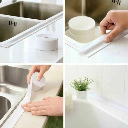 Pratik 145 Gr Beyaz Su Sızdırmaz Lavabo Kenar Bandı (3.2m) ürün görseli 1