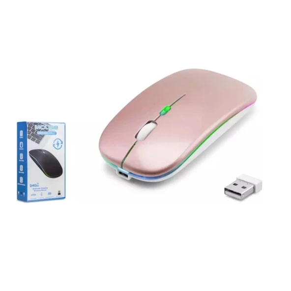 ZR215 Cba100 Rgb Rose Gold Şarjlı Mouse ürün görseli 1