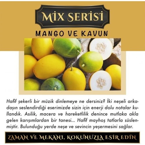 Koku Hanem Toptan Ölümsüz Aşk Mix Serisi Mango & Kavun 10 Adet 8 ml Silindir Şişe Oto Kokusu Araç Araba Parfümü ürün görseli 1