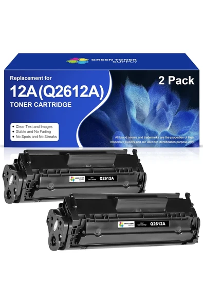 HP Q2612A Toner Cartridge for 1012 1018 1020 1022 3015 3020 3030 3050 P3055 M1319 1022NW M1319 ürün görseli 1