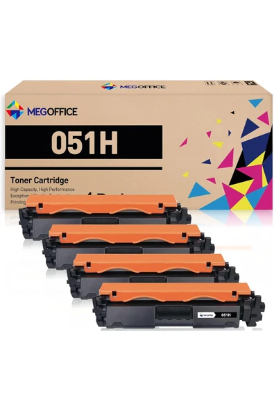 Canon CRG051H for ImageCLASS MF267dw MF264dw MF269dw LBP162dw LBP161dn MF260 Series Printer (Black 4-Pack) ürün görseli 1