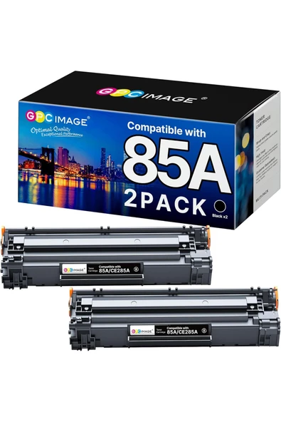 HP CE285A TONER 1600 SAYFA CE285A Laserjet P1102w P1102 P1109W M1217nfw M1212 M1212nf M1217 2 Pack A KALİTE MUADİL ürün görseli 1