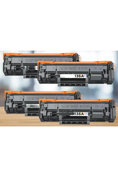 HP ÇİPLİ YA-DE BİLİŞİM 136A-W1360A Muadil Toner - Çipli - 4'lu Avantaj Paket / M211 / M236 ürün görseli 1
