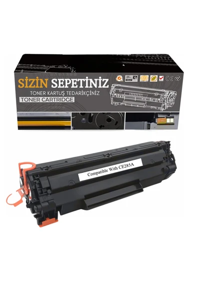 HP CE285A TONER Laserjet P1102 P1104w M1132 M1212nf M1217 CE285A 85A Muadil Toner ürün görseli 1
