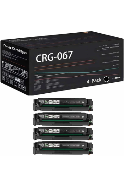 Canon CRG067 4 ADET SİYAH TONER LBP632Cdw LBP633Cdw MF652Cw MF653Cdw MF654Cdw MF656Cdw BLACK ürün görseli 1