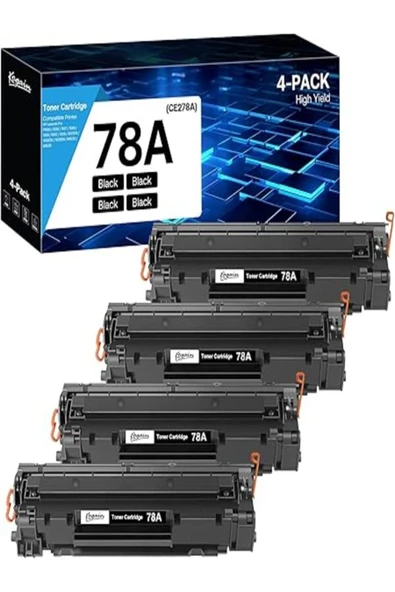 HP 78A Laser Jet Pro P1606dn P1560 P1606 P1566 P1568 P1569 P1600 (Black,4 Pack) ürün görseli 1