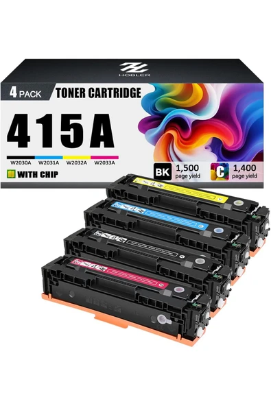 HP Çipli Set 415A | Laserjet Pro M454dn M454dw M454nw M479dw M479fdn M479fdw Uyumlu ürün görseli 1