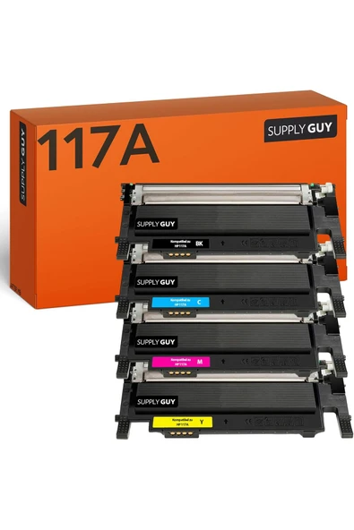 HP 117A Muadil Set Çipli | Color Laser MFP 178NW MFP 178NWG MFP 179FWG 150NW 179FNW 150A ürün görseli 1