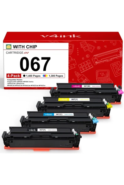 Canon CRG067 Color MUADİL MF650 LBP630 Series LBP632Cdw MF654Cdw MF653Cdw MF656Cdw MF652Cw Printer ürün görseli 1