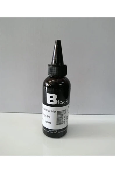 Hp Universal Dye Ink 100ml Bottle Siyah Mürekkep ürün görseli 1