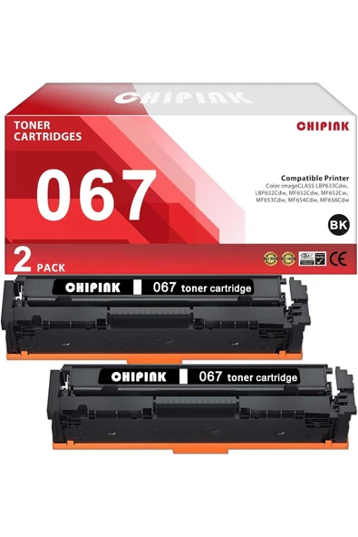 Canon CRG067 SİYAH LBP633Cdw LBP632Cdw MF652Cdw MF652Cw MF653Cdw MF654Cdw MF656Cdw MF650C LBP630C Series ürün görseli 1