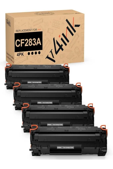 HP CF283A TONER MFP M127fw M127fn M125nw M201dw M201n M225dn M225dw M125a Series Printer (Black, 4 Pack) ürün görseli 1