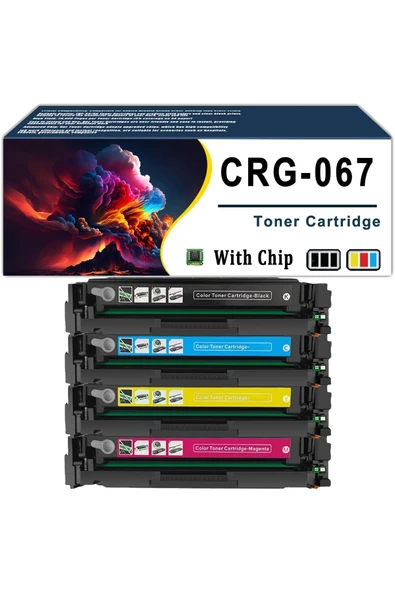 Canon CRG067 YA-DE TONER LBP633Cdw LBP632Cdw MF653Cdw MF654Cdw MF656Cdw Printers Combo Pack ürün görseli 1