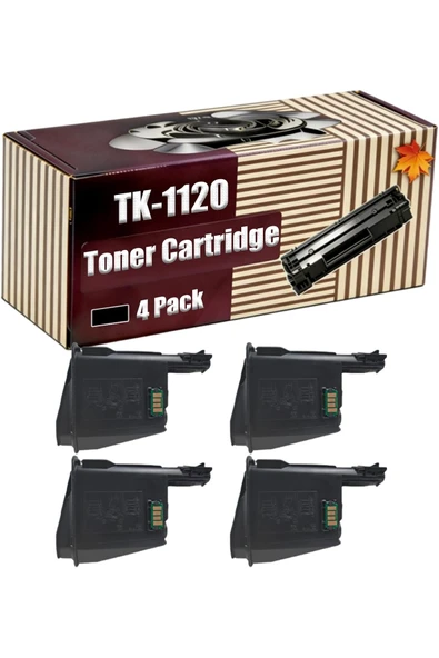 KYOCERA TK-1120 Toner FS-1060DN FS-1025MFP FS-1125MFP P1025 P1025d M1025 M1025d 4 Pack Black) ürün görseli 1
