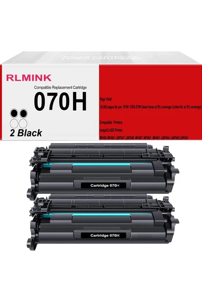 Canon CRG070H Yüksek Kapasite Çipli Muadil Toner 2 Adet | imageCLASS MF465, LBP246, MF463, MF461, LBP243 ürün görseli 1