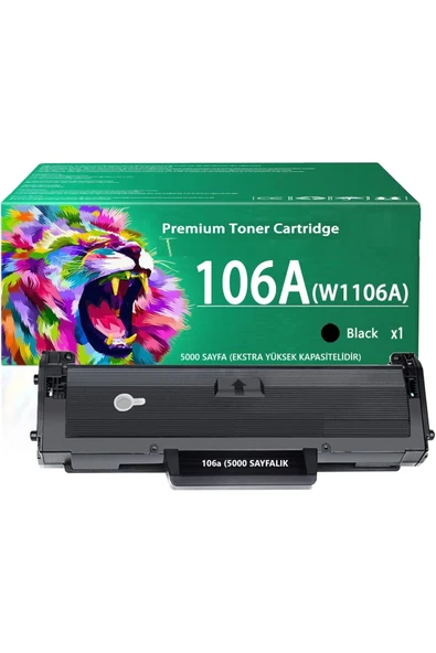 HP 106A - W1106A (5000 Sayfalık) HP Laser MFP 135a/MFP 135ag Uyumlu Çipli Muadil Toner (Kapalı kutu) ürün görseli 1