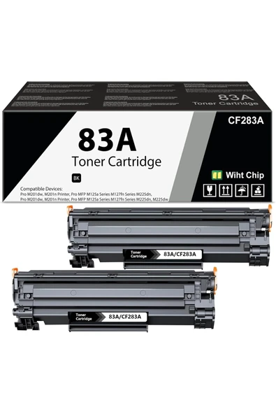 HP CF283A*YMC TONER*CF283A Laser Pro MFP M125nw M201dw M225dw M255dn M201n MUADİL TONER 2 ADET ürün görseli 1