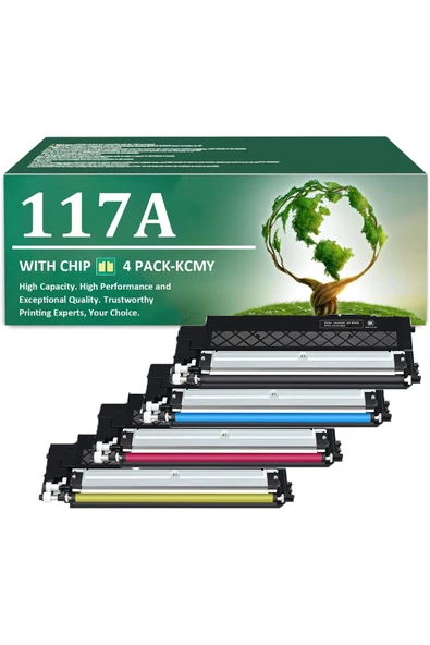 HP 117A W2070A W2071A W2073A W2072A TonerColor Laser MFP 150a 150nw 178nwg 178nw 179fwg 179fnw ürün görseli 1