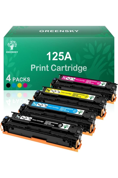 HP CB540A CB541A CB542A CB543A Color Laserjet CM1312 MFP CM1312nfi CP1215 CP1515n CP1518n SET ürün görseli 1
