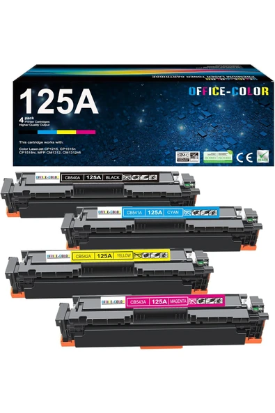 HP ASKA Color Laserjet CM1312nfi CM1312 MFP,CP1215, CP1515, CP1518ni (Black,Cyan, Magenta, Yellow) ürün görseli 1