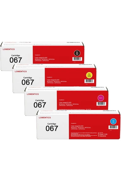 Canon CRG067 YADE BİLİŞİM 067 MUADİL MF655 MF657 MF656Cdw, MF654Cdw, MF653Cdw, LBP633Cdw, LBP632Cd ürün görseli 1