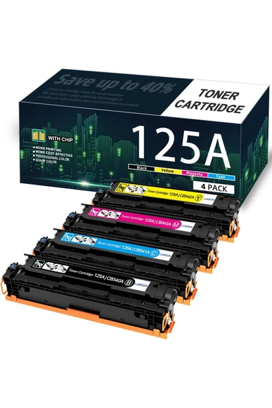 HP 125A TONER CB540A CB541A CB542A CB543A Color CM1312 MFP CM1312nfi CP1215 CP1515n CP1518ni ürün görseli 1