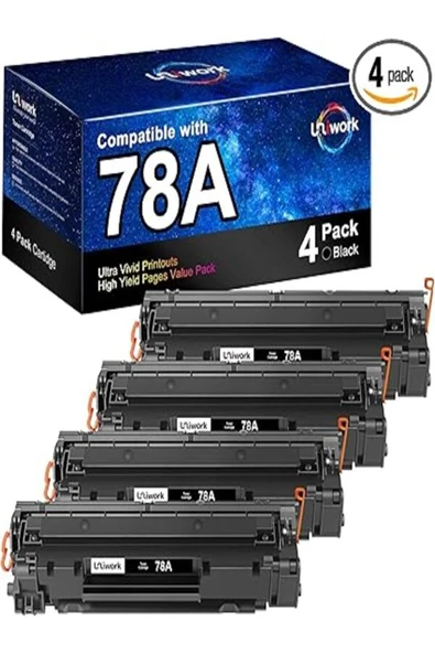 HP 78A CE278A use for Laserjet Pro P1606dn M1536dnf P1566 P1560 P1606 M1536 Pr , 4 ADET ürün görseli 1