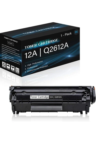 HP 12A LaserJet Pro 1020,1012,1018 Yazıcı Uyumlu Muadil Toner %100 Uyumlu Çipli Toner Q2612A ürün görseli 1