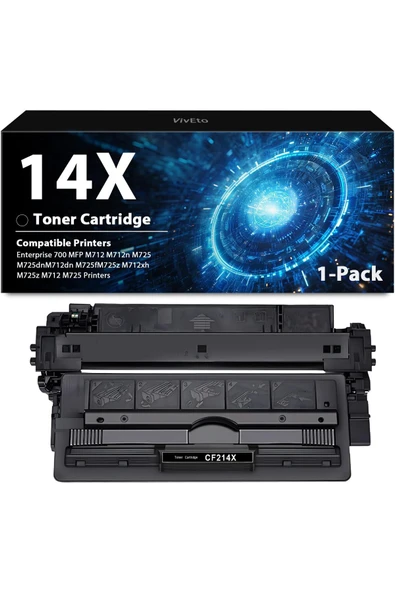 HP CF214X 700 MFP M712 M712n M725 M725dn M712dn M725f M725z M712xh M725z M712 M725 MUADİL ürün görseli 1