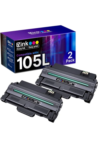 Samsung 105L SCX-4623FW ML-2525W ML-2545 SCX-4623 ML-2540 SCX-4600 SF-650 Printer (Black, 2 Pack) ürün görseli 1
