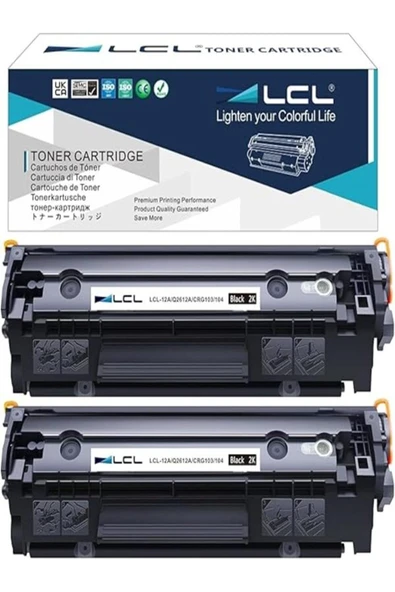 HP 12A Q2612A 1010 1015 1012 1018 1020 1022 1022n 1022 3015 3030 3050 3052 3055 TONER 2 ADET ürün görseli 1