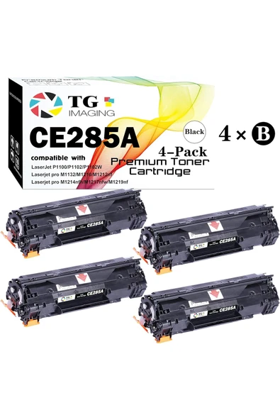 HP CE285A TONER Laserjet Pro M1132 M1210 M1212NF M1217NFW P1102 P1102W 4 ADET*ASKA BİLİŞİME AİTTİR URUN* ürün görseli 1
