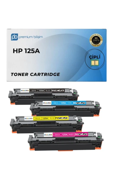 HP 125A Muadil Toner Seti - HP Color Laserjet CM1312nfi CM1312 MFP,CP1215, CP1515, CP1518ni ürün görseli 1
