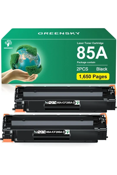 HP CE285A TONER P1102W M1132MFP M1217NFW M1212NF M1132 P1100 P1106 M1136 M1210 M1212 M1213NF(2 Black) ürün görseli 1