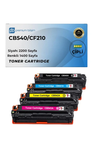 HP LaserJet Pro 200 color M251n M276nw CM1312NFI CP1518NI, Pro CP1525N CP1525NW CM1415FN CP1525 Muadil ürün görseli 1