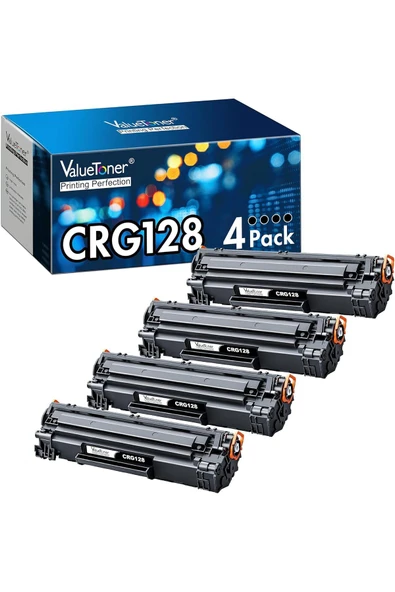 Canon 4 ADET 128-728 Black Toner CRG128 CRG728 L190 L100  D530 D550 MF4880dw MF4570dw MF4770n Printer ürün görseli 1